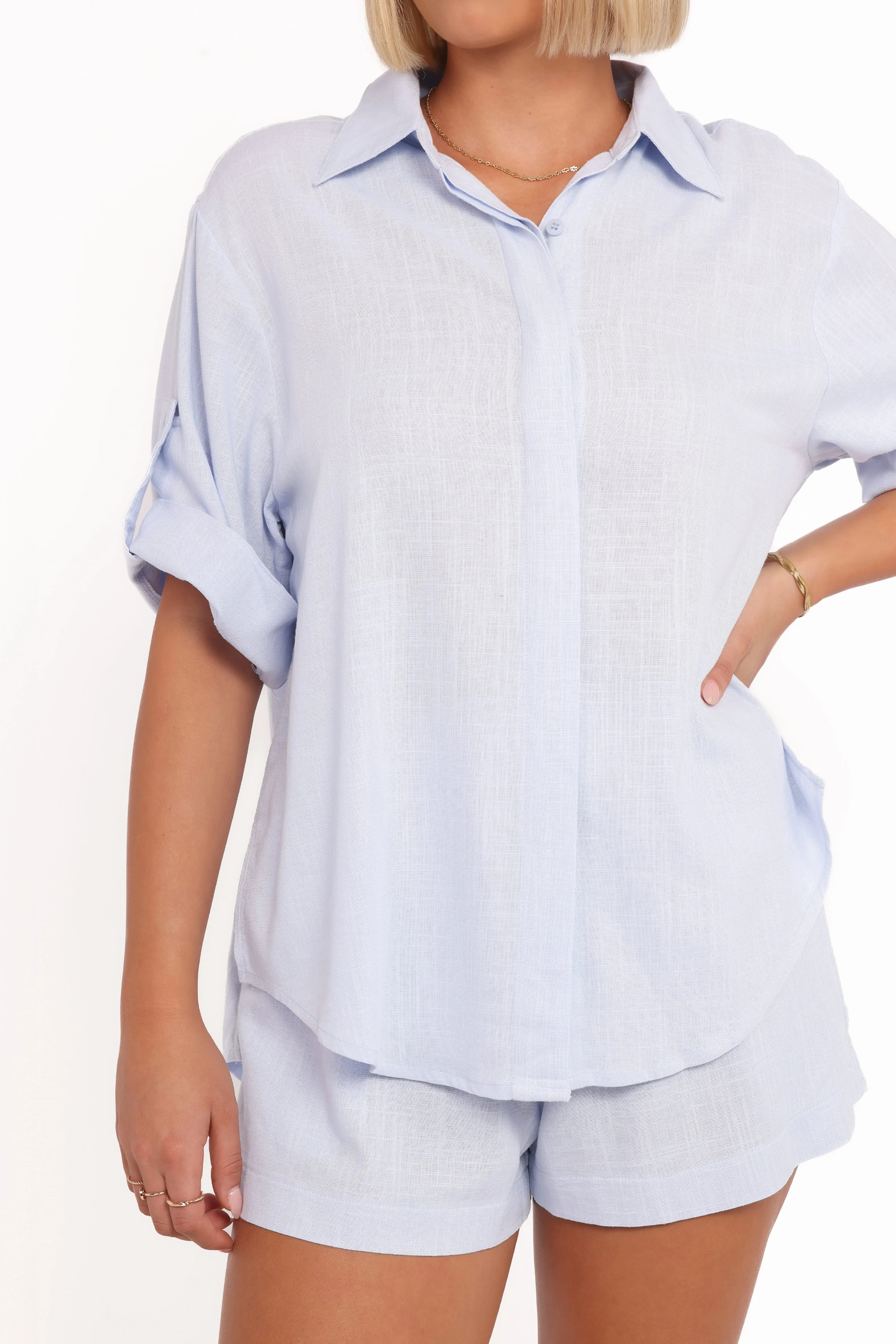 Shelley Short Sleeve Shirt - Pale Blue