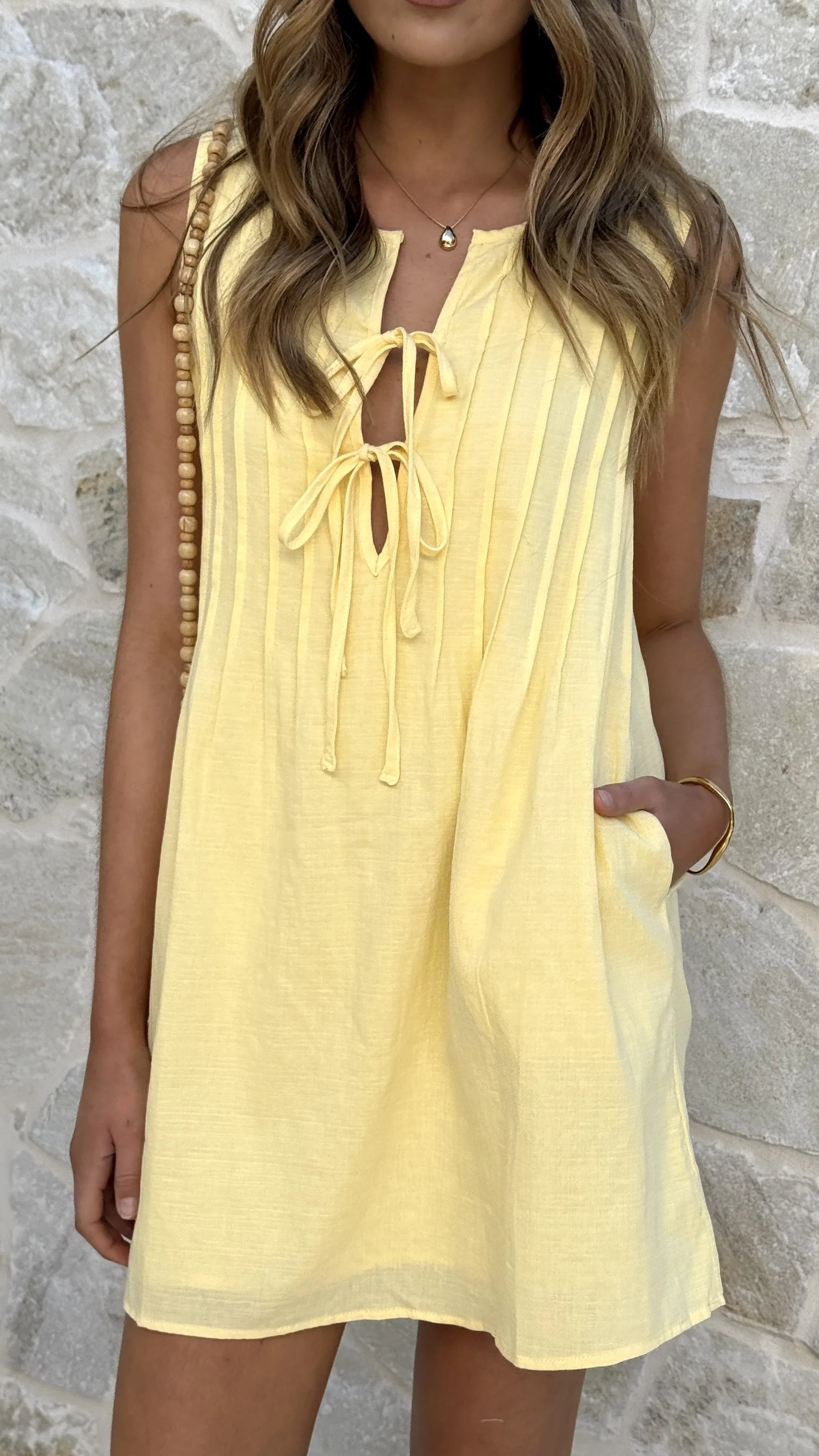 Sahara Mini Dress - Yellow
